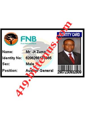 419my bank card id